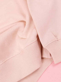 Disco Cult Embroidered Sweatshirt, Organic Cotton, in Pink