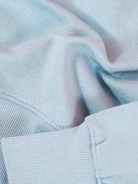 Disco Cult Embroidered Mens Sweatshirt, Organic Cotton, in Light Blue